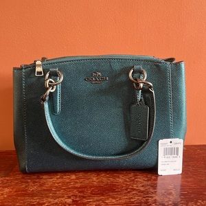 🏇 Coach Metallic Blue Crossbody 🏇